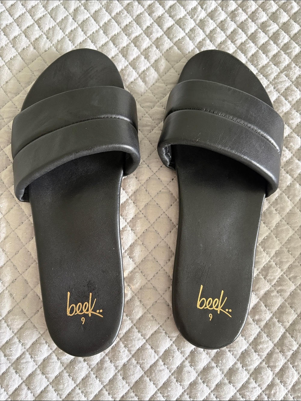Beek Sugarbird Leather Slide Sandal